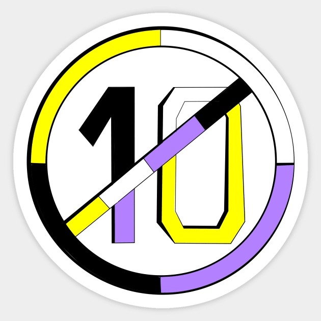 Non-Binary Pride Sticker by traditionation